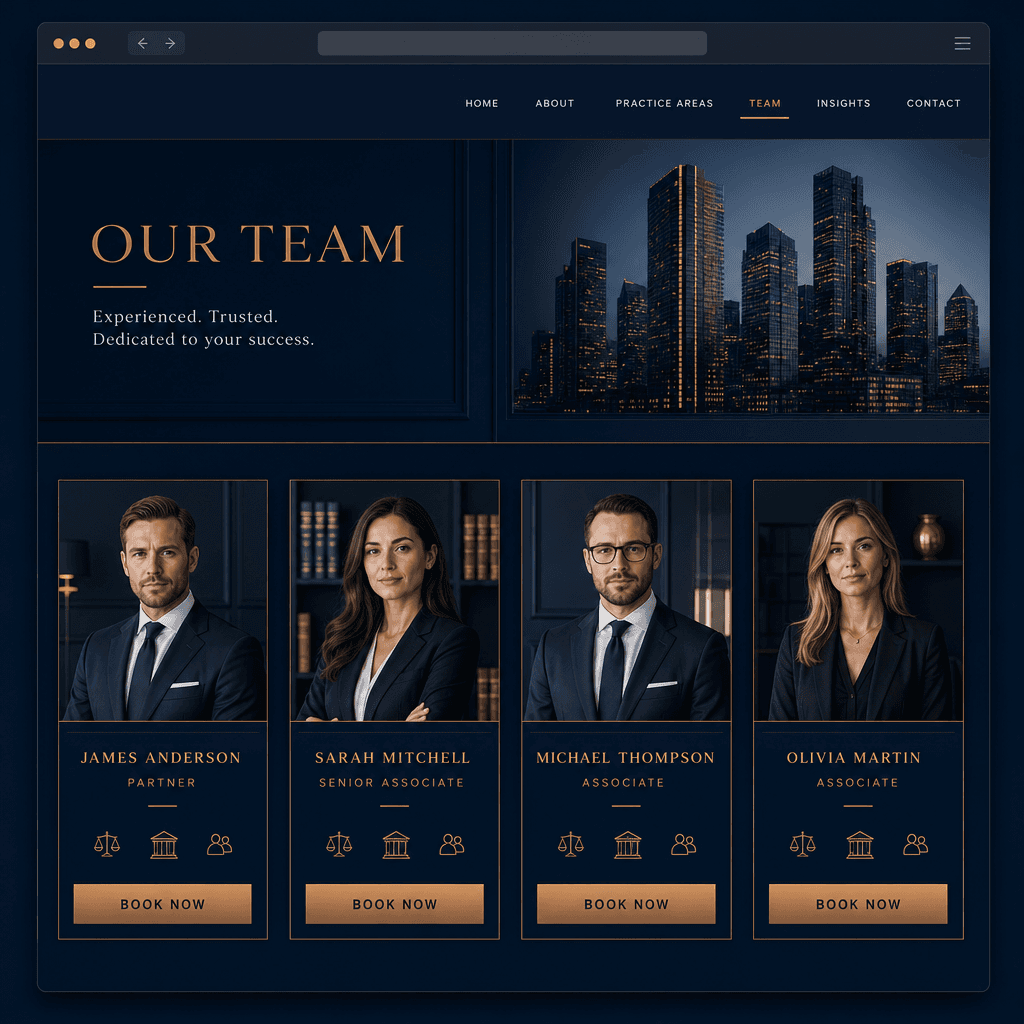 Agencies & teams website example